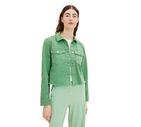 TOM TAILOR Damen 1035325 Basic Jeansjacke, 31034 - Okra Green, S