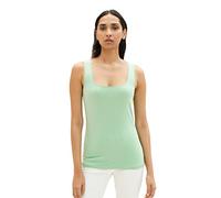 TOM TAILOR Damen 1035393 Basic Top, 31034 - Okra Green, XXL