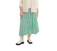 TOM TAILOR Damen 1035964 Plussize Plissee Rock, 31120 - Multicolor Vertical Stripe, 48 Große Größen