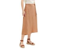 TOM TAILOR Damen 1036681 Midi Rock, 31652 - Muted Hazel Brown, 34