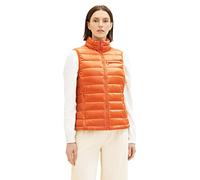 TOM TAILOR Damen 1036717 Lightweight Steppweste, 19772-gold Flame orange, XXL