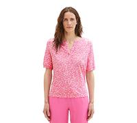 TOM TAILOR Damen 1036770 T-Shirt, 31745 - Pink Geo Design, M