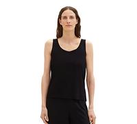 TOM TAILOR Damen 1036795 Top, 14482 - Deep Black, S
