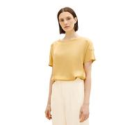 TOM TAILOR Damen 1036798 Satin Blusen T-Shirt, 31648-Fawn Beige, XL