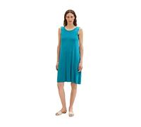 TOM TAILOR Damen 1036803 Basic Jerseykleid, 31668-Petrol Green, 38