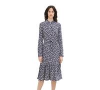 TOM TAILOR Damen 1036846 Kleid mit Muster, 31118 - Navy Floral Design, 46