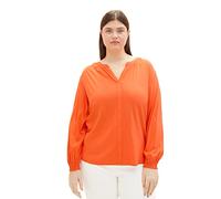 TOM TAILOR Damen 1037077 Plussize Basic Tunica Bluse, 15612 - Fever Red, 44 Große Größen