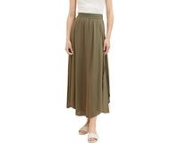 TOM TAILOR Damen 1037497 Maxi Rock, 11848-Jungle Soil Green, 38