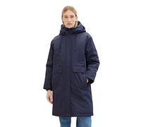 TOM TAILOR Damen 1037561 Regenmantel mit Steppung & Kapuze (1er Pack)