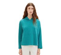 TOM TAILOR Damen 1038187 Basic Sweatshirt Hoodie, 21178-ever Green, XL
