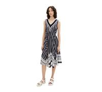 TOM TAILOR Damen 1038419 Sommerkleid mit Streifen, 27974-Navy White Vertical Stripe, 40