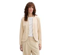 TOM TAILOR Damen 1038703 Basic Ottoman Blazer mit Taschen, 21650 - Summer Beige, XL