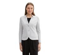 TOM TAILOR Damen 1038703 Basic Ottoman Blazer mit Taschen, 33774 - New Light Grey Melange, M