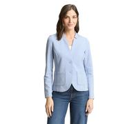TOM TAILOR Damen 1038703 Basic Ottoman Blazer mit Taschen, 36520 - Kentucky Blue Melange, M