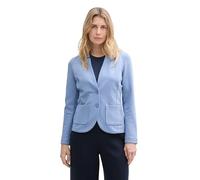 TOM TAILOR Damen 1038703 Basic Ottoman Blazer mit Taschen, 37106 - Flawless Blue, L