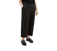 TOM TAILOR Damen 1038821 Culotte Hose mit Karomuster, 33237-grey Black Tiny ck Check, 46/28