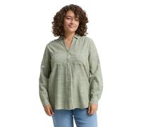 Tom Tailor - Plus Size - Bluse mit Brusttaschen deep ivy green - Gr. - 54