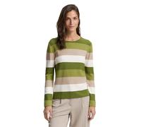TOM TAILOR Damen 1042952 Pullover, 38579-Big Green Knit Stripe, 3XL