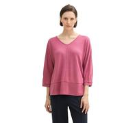 TOM TAILOR Damen 1043131 Longsleeve mit Fledermausärmeln, 16348-Pink Velvet, X-Large