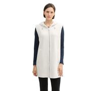 TOM TAILOR Damen 1043177 Teddy Weste mit Kapuze