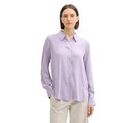 TOM TAILOR Damen 1043214 Hemdbluse in weicher Qualität, 33805-Soft Lavender Melange, 44