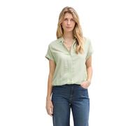TOM TAILOR - Loose Fit Bluse mit Streifenmuster true green white thin stripe 36