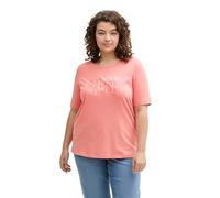 TOM TAILOR Damen 1045534 T-Shirt, 14980 - Rosewood Pink, XL EU