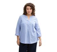 TOM TAILOR - Plus Size - Bluse mit Brusttaschen blue chambray design 50