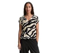Tom Tailor - Bluse mit Muster abstract beige zebra - Gr. - 38