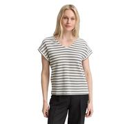 TOM TAILOR - T-Shirt mit Streifenmuster offwhite navy structure M