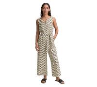 TOM TAILOR Damen 1046422 Jumpsuit, 38058-Natural Zig Zag Design, 36