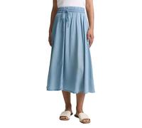 Tom Tailor Damen 1046447 Midi Rock, 10113 - Clean Mid Stone Blue Denim, 46 EU