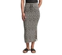 TOM TAILOR Damen 1046451 Midi Rock, 38117-Abstract Black Grid Design, 42