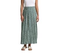 TOM TAILOR Damen 1046452 Midi Rock, 38116-Abstract Tel Green Grid Design, 38