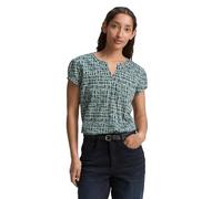 TOM TAILOR Damen 1046458 T-Shirt, 38116-Abstract Tel Green Grid Design, XS