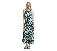 TOM TAILOR Damen 1046493 Kleid, 38068-Abstract Teal Zebra Print, 44