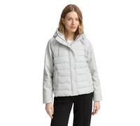 Steppjacke TOM TAILOR, Damen, Gr. M, rough grau, Steppware, Obermaterial: 100% Polyester. Futter: 100% Polyester, unifarben, casual, regular fit taillenbedeckt, Langarm, Jacken, mit Kapuze (25059341-M