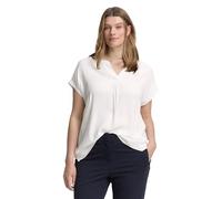 TOM TAILOR - Plus Size - Blusenshirt im Material-Mix Whisper White 52