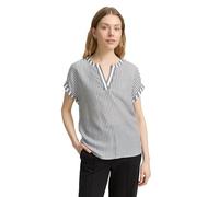 TOM TAILOR Damen 1047177 Bluse, 35912 - Navy White Thin Stripe, 40 EU