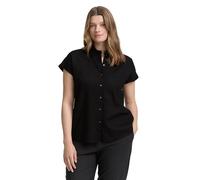 TOM TAILOR Damen 1047194 Bluse, 14482 - Deep Black, 46 Große Größen EU