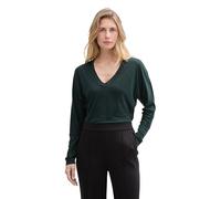 Tom Tailor Mix Mesh V-neck Langarm-t-shirt M Dark Sapphire Green