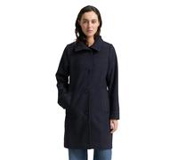 TOM TAILOR Damen Wollmantel mit Stehkragen, braun, Fischgrät, Gr. XS