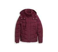 TOM TAILOR Damen 1047527 Puffer-Jacke mit Abnehmbarer Kapuze, 16427-Bordeaux Red, XXL
