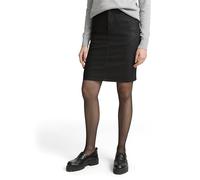 TOM TAILOR Damen 1047634 Coated Jeansrock, 10275-Coated Black Denim, 38