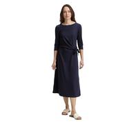 TOM TAILOR Damen 1047642 Jersey Midi-Kleid mit Knoten-Detail, 11019-Lunar Eclipse, 40