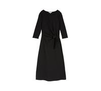 Tom Tailor Damen 1047642 Jersey Midi-Kleid Mit Knoten-Detail, 14482 - Deep Black, 46 EU