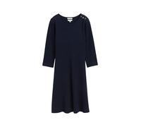 TOM TAILOR Damen 1047646 Jerseykleid mit Knopf-Details, 10668-Sky Captain Blue, 40