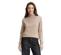 TOM TAILOR Damen 1047675 Basic Rollkragenpullover, 32208-Soft Taupe Grey, XL