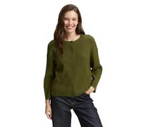 Tom Tailor - Loose Fit Cardigan mit Rippstruktur grün - Gr. - XL