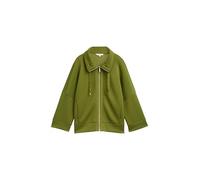 TOM TAILOR Damen 1047715 Boxy Fit Scuba Sweatjacke, 38802-Deep Ivy Green, XS